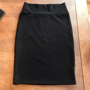 Lularoe Black Cassie Pencil Skirt size small